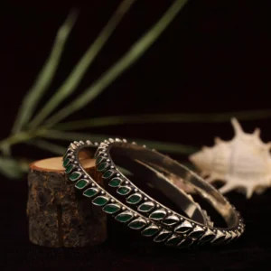 Silver Oxidised Kada